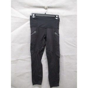 Lululemon Leggings Womens Size 4 Black Toasty Tech II Activewear Yoga Ladies